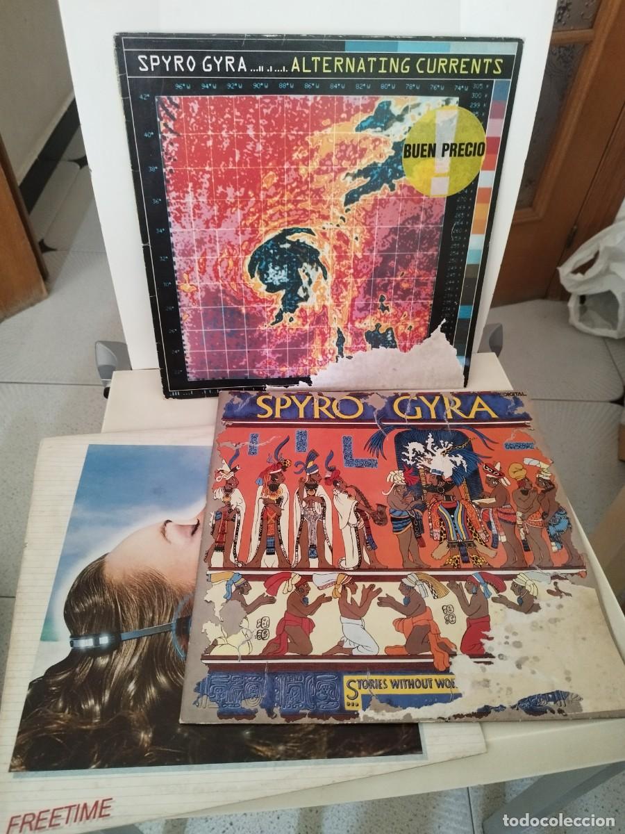 Discos de vinilo: Lote 3 discos lp de Spyro Gyra &ndash; Freetime, Stories Without Words, ALTERNATING CURRENTS. Ver fotos.