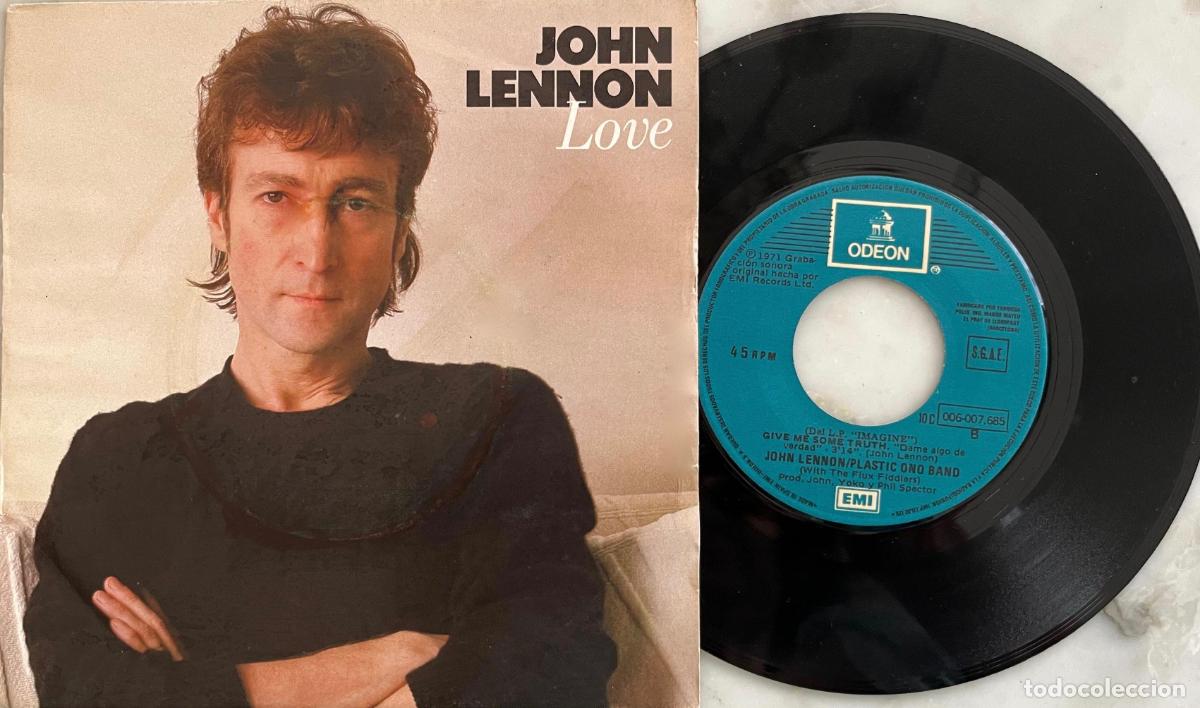 Discos de vinilo: JOHN LENNON.( BEATLES ). LOVE. SINGLE ORIGINAL ESPA&Ntilde;A 1982
