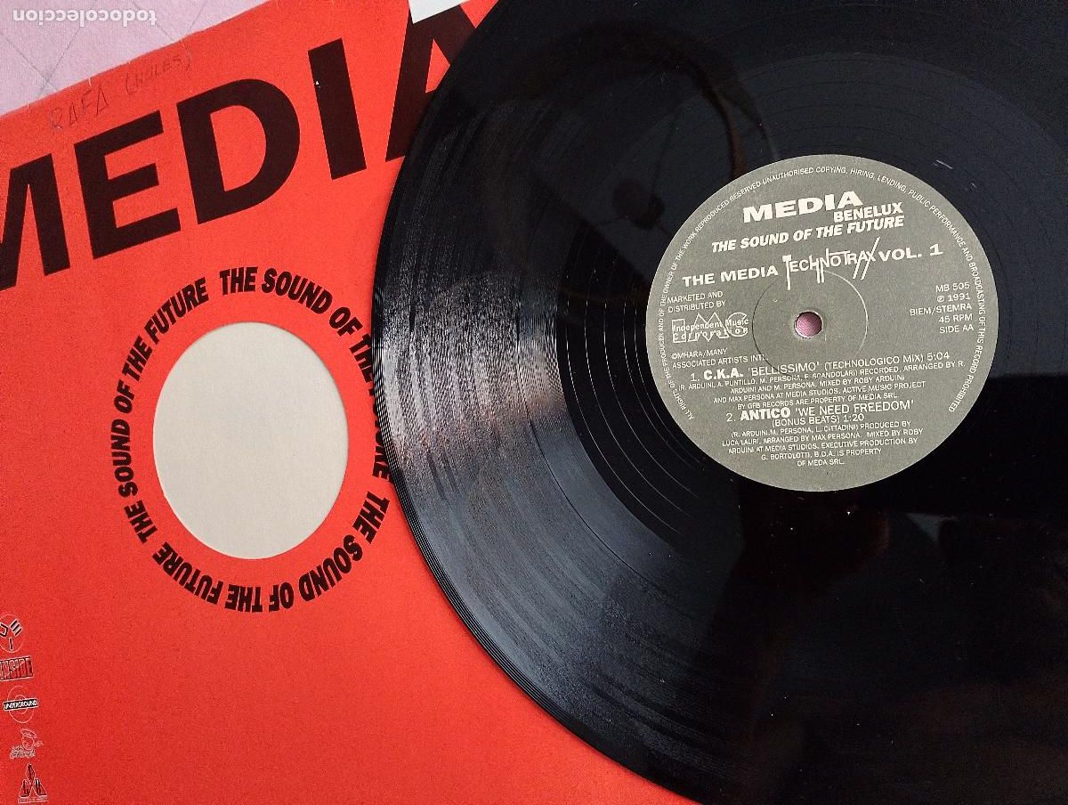 Discos de vinilo: The Media Technotrax Vol. 1, techno, 1991 - Foto 4