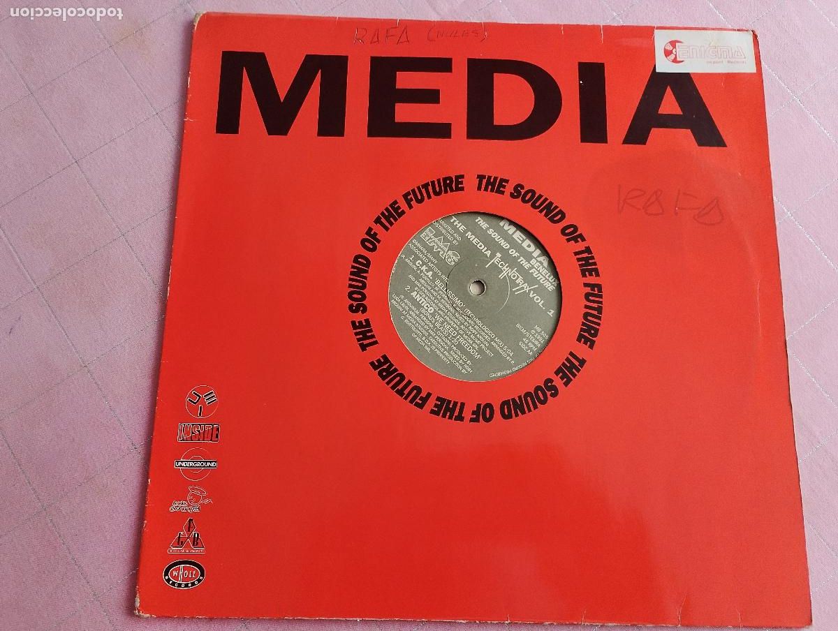 Discos de vinilo: The Media Technotrax Vol. 1, techno, 1991 - Foto 5
