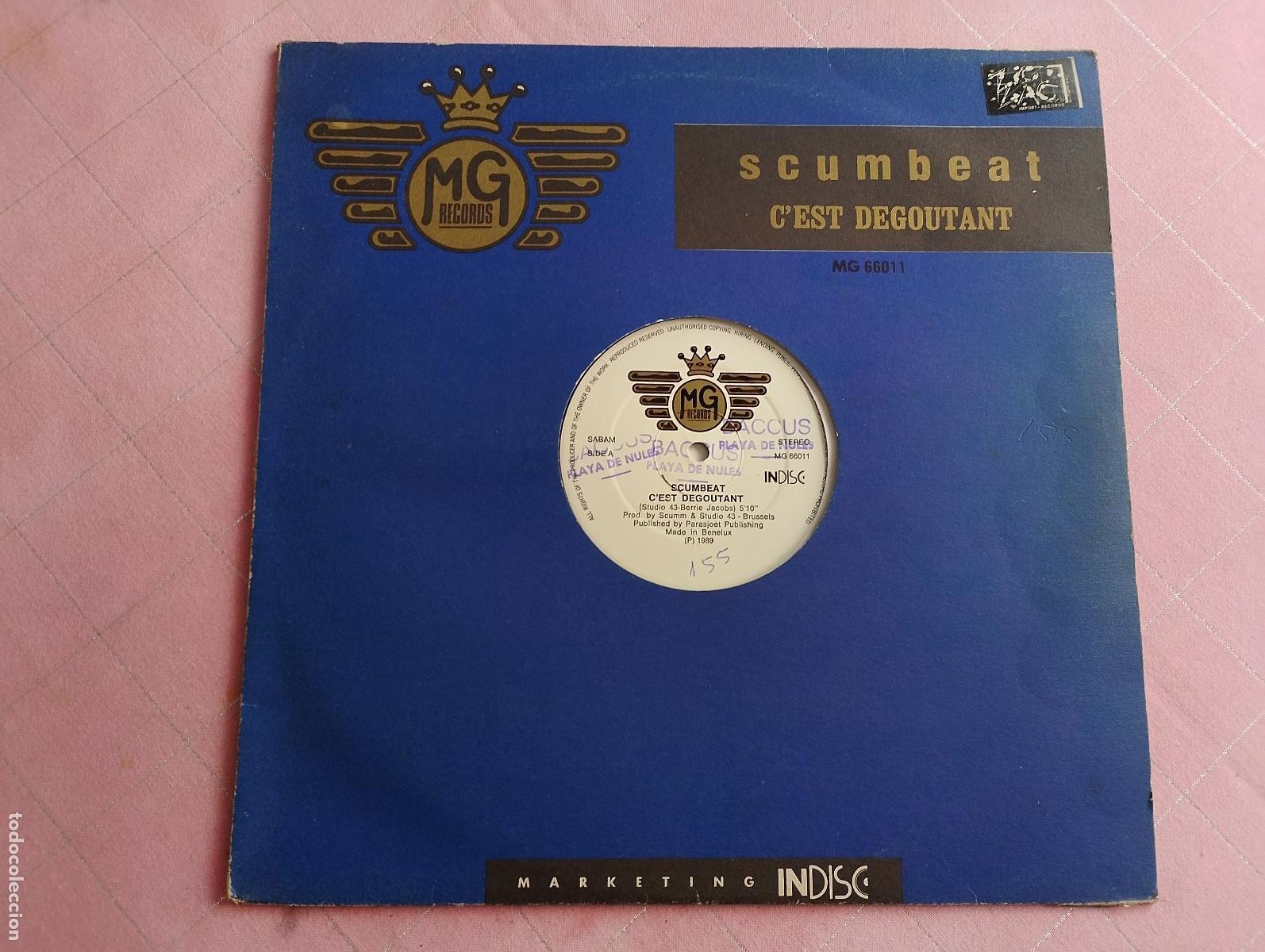Discos de vinilo: Scumbeat &ndash; Cest Degoutant,1989, New Beat - Foto 3