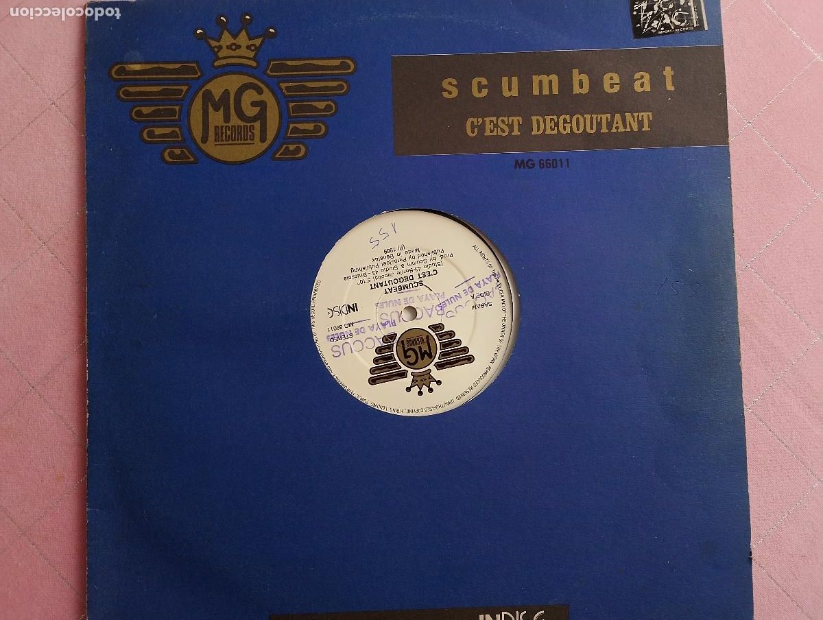 Discos de vinilo: Scumbeat &ndash; Cest Degoutant,1989, New Beat - Foto 4