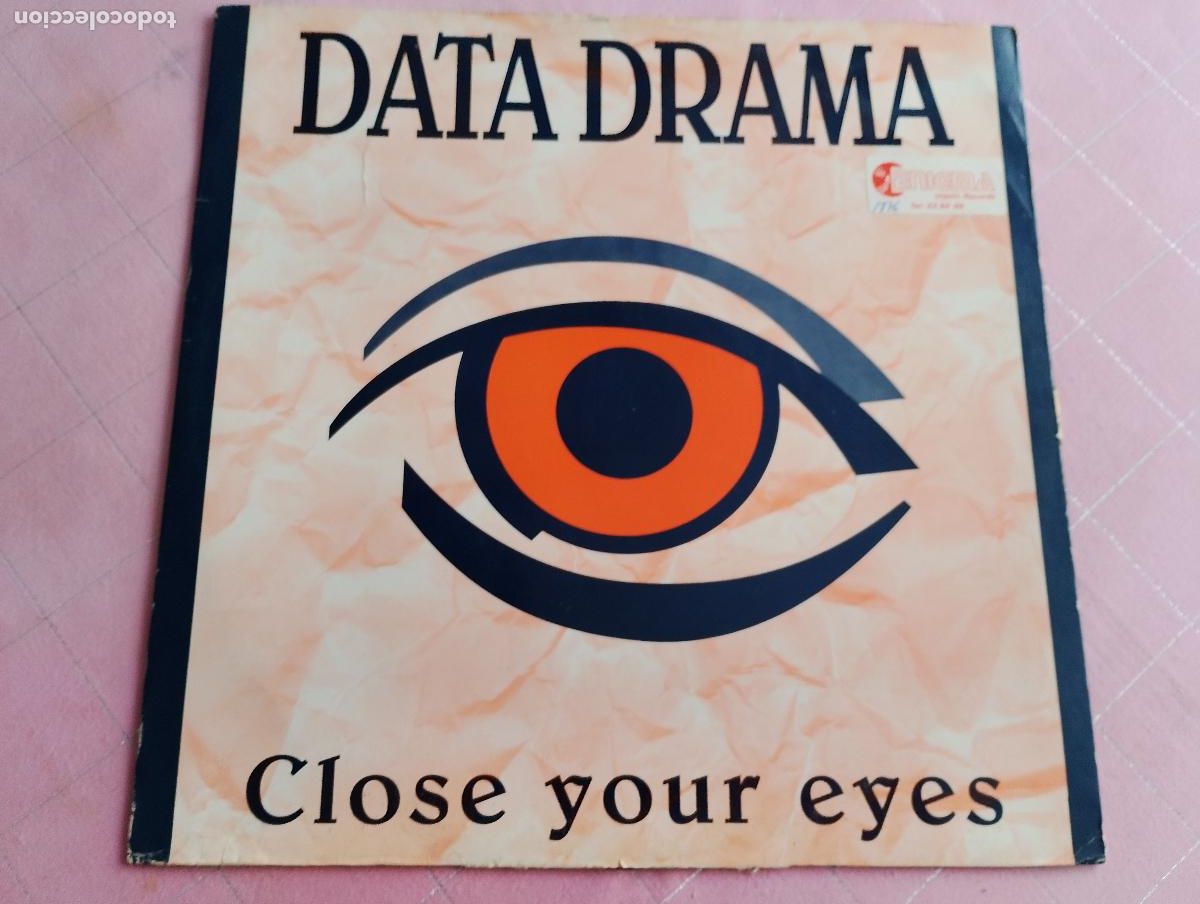 Discos de vinilo: Data Drama &ndash; Close Your Eyes,1992 - Foto 2