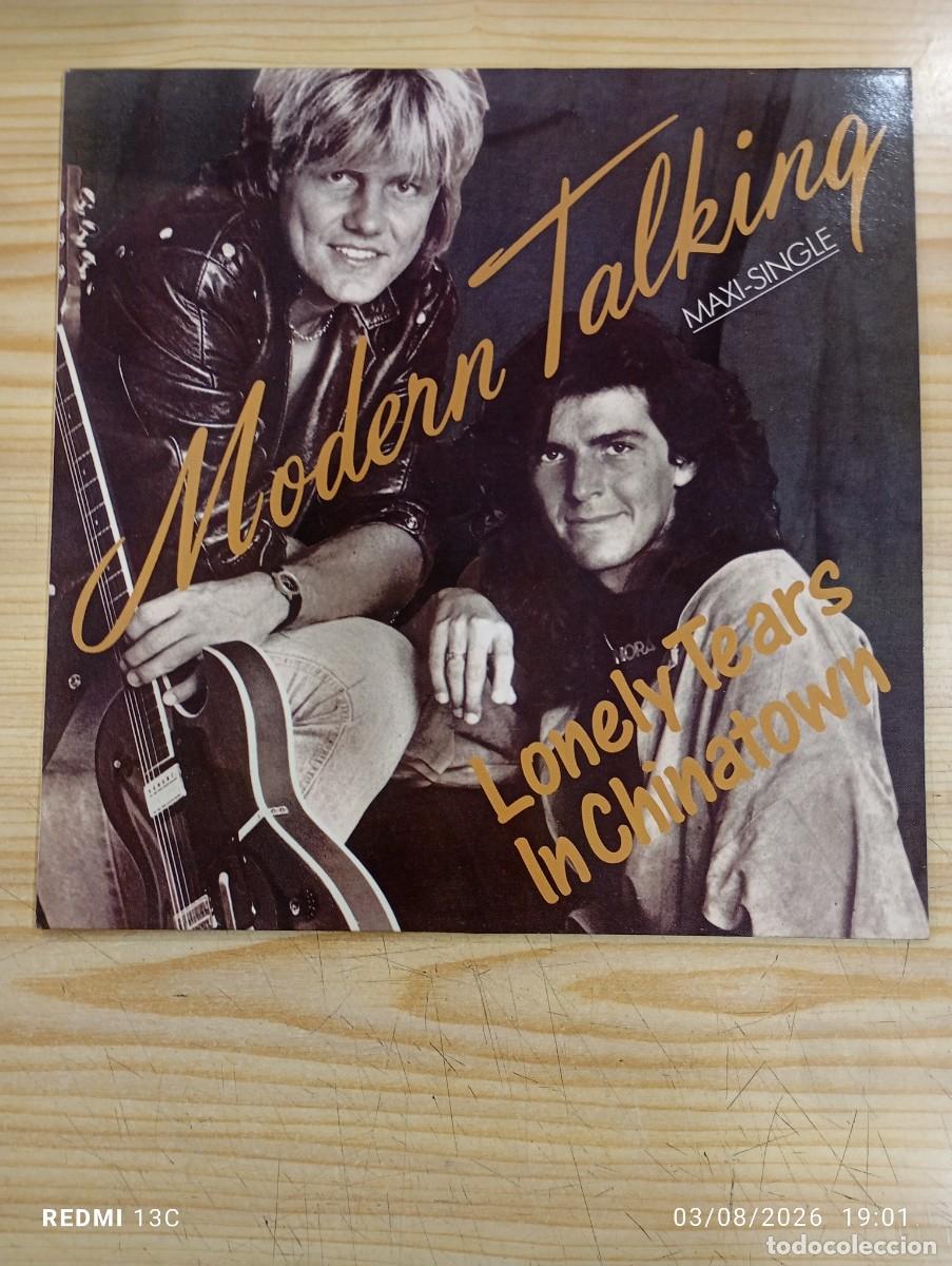 Discos de vinilo: Maxi 12&rdquo; -Modern Talking &lrm;&ndash; Lonely Tears In Chinatown- EXCELENTE COPIA
