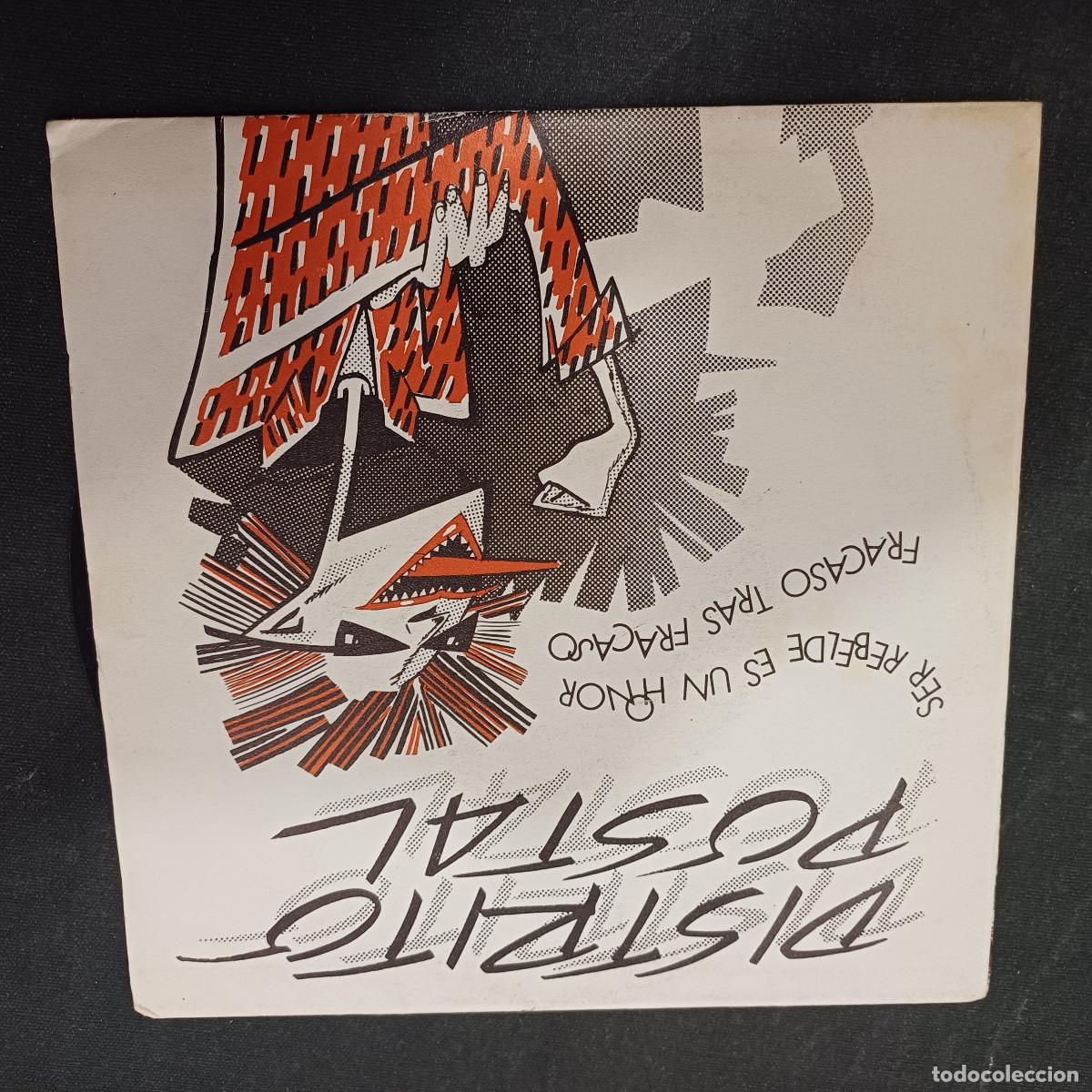 Discos de vinilo: DISTRITO POSTAL/SER REBELDE ES UN HONOR/SINGLE.