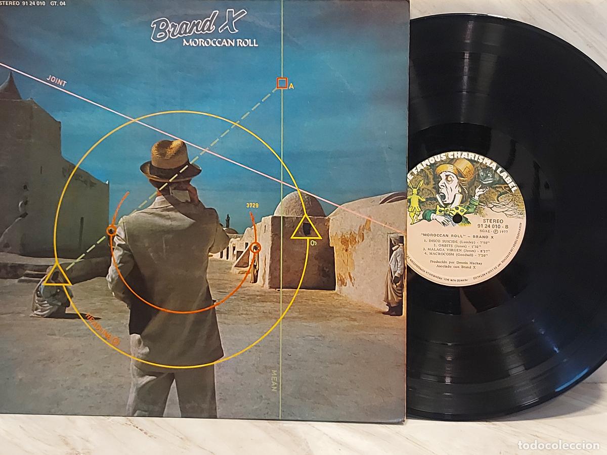 Discos de vinilo: BRAND X | MOROCCAN ROLL | PHIL COLLINS | EDICI&Oacute;N ESPA&Ntilde;OLA 1977 | CHARISMA | MBC. ***