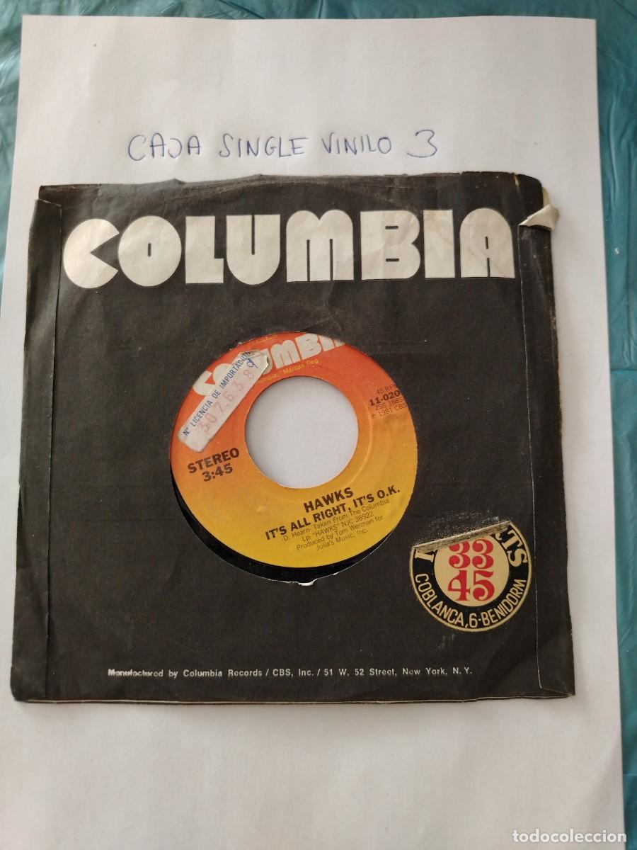 Discos de vinilo: Single vinilo Hawks, it's all right it's ok