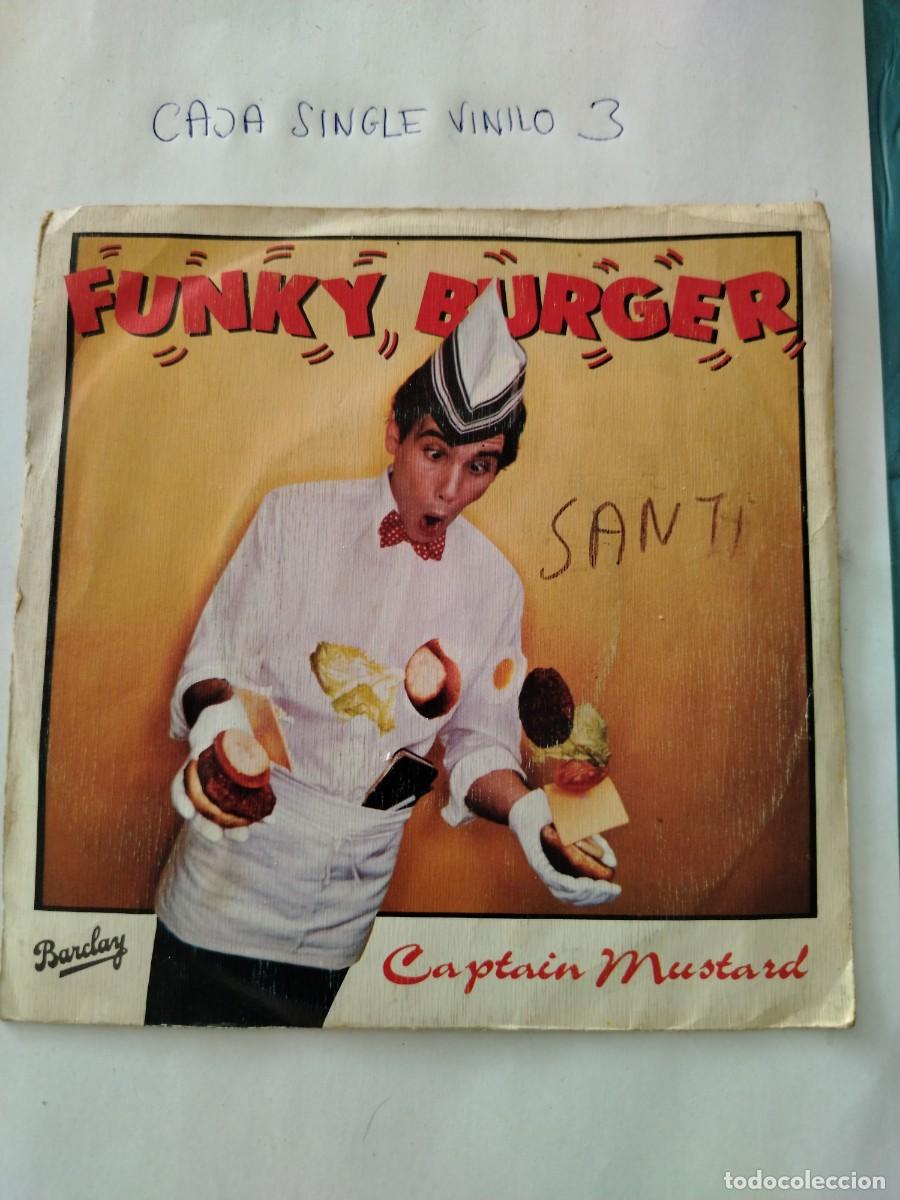 Discos de vinilo: Single vinilo funky burger, captain mustard