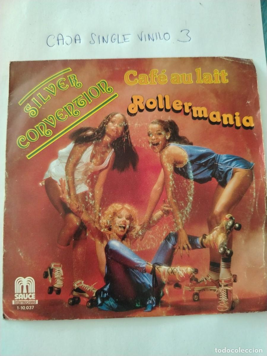 Discos de vinilo: Single vinilo caf&eacute; au lait, roller mania, silver