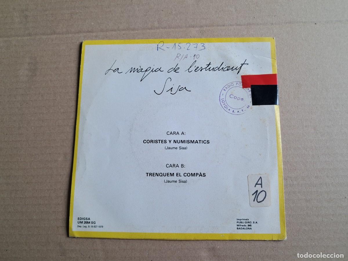Discos de vinilo: SISA - LA MAGIA DE L&acute;ESTUDIANT SINGLE 1979 - Foto 3