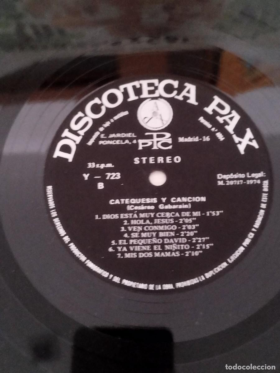 Discos de vinilo: LP. CESAREO GABARAIN. CATEQUESIS Y CANCION. - Foto 2