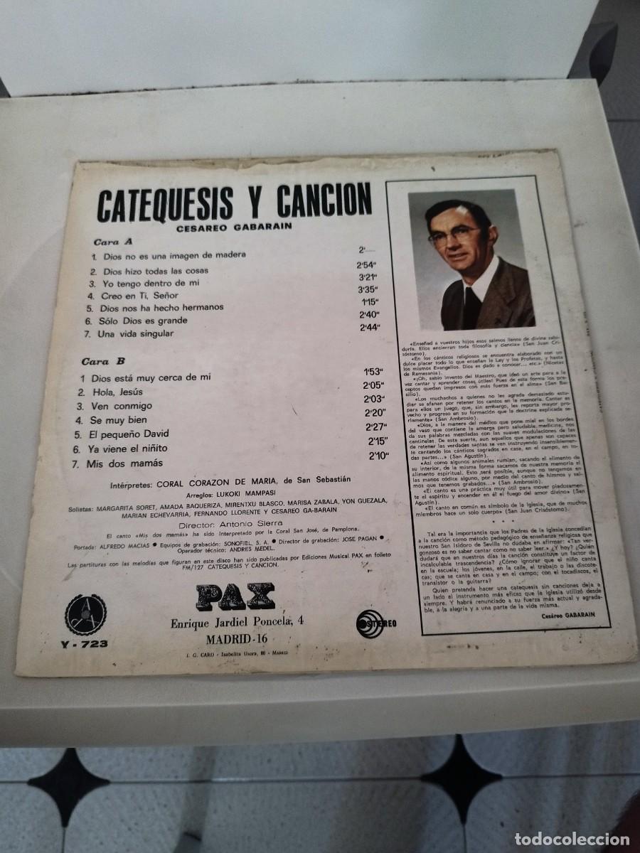 Discos de vinilo: LP. CESAREO GABARAIN. CATEQUESIS Y CANCION. - Foto 3