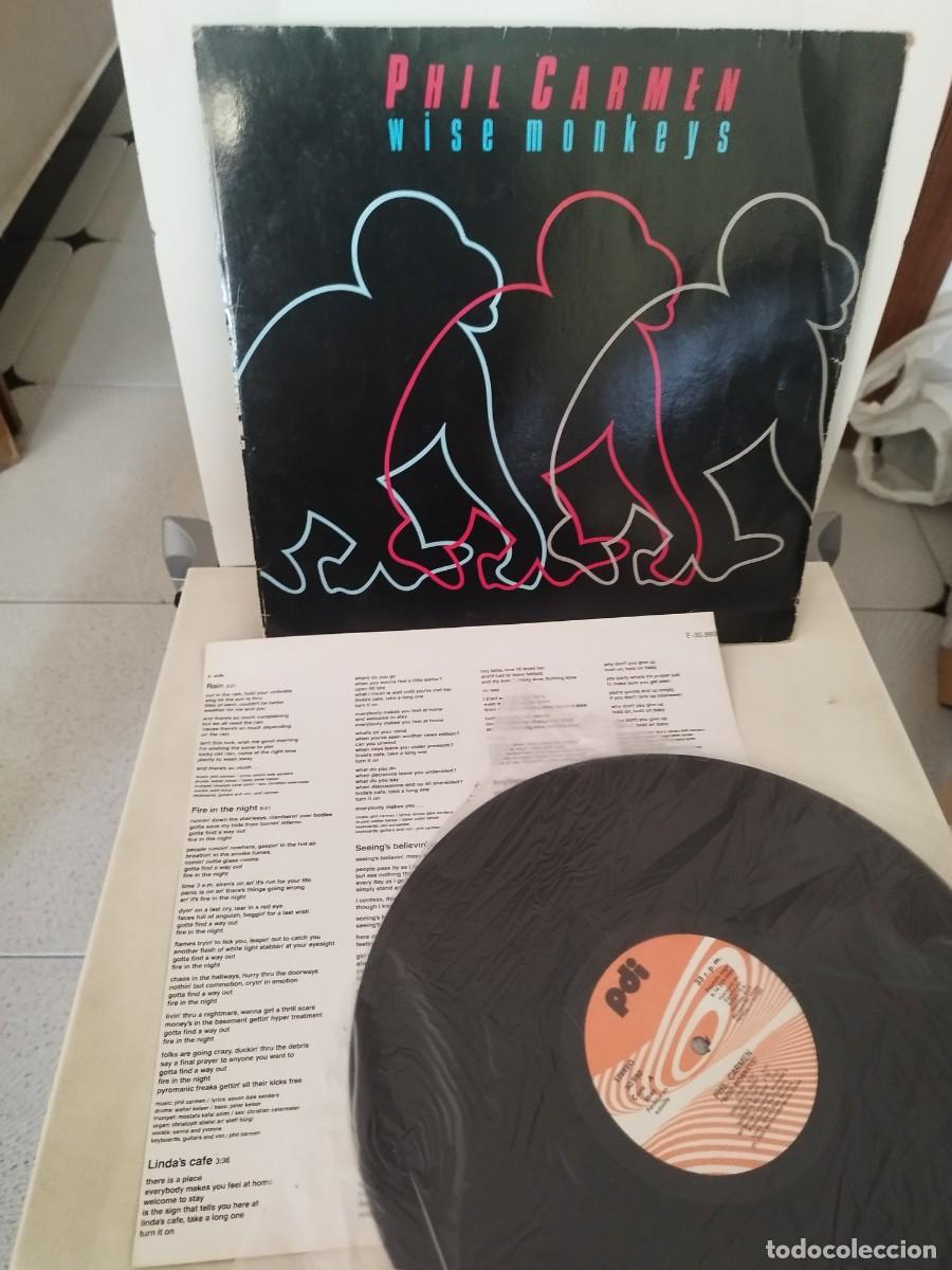 Discos de vinilo: Phil Carmen &ndash; Wise Monkeys. Vinilo lp.