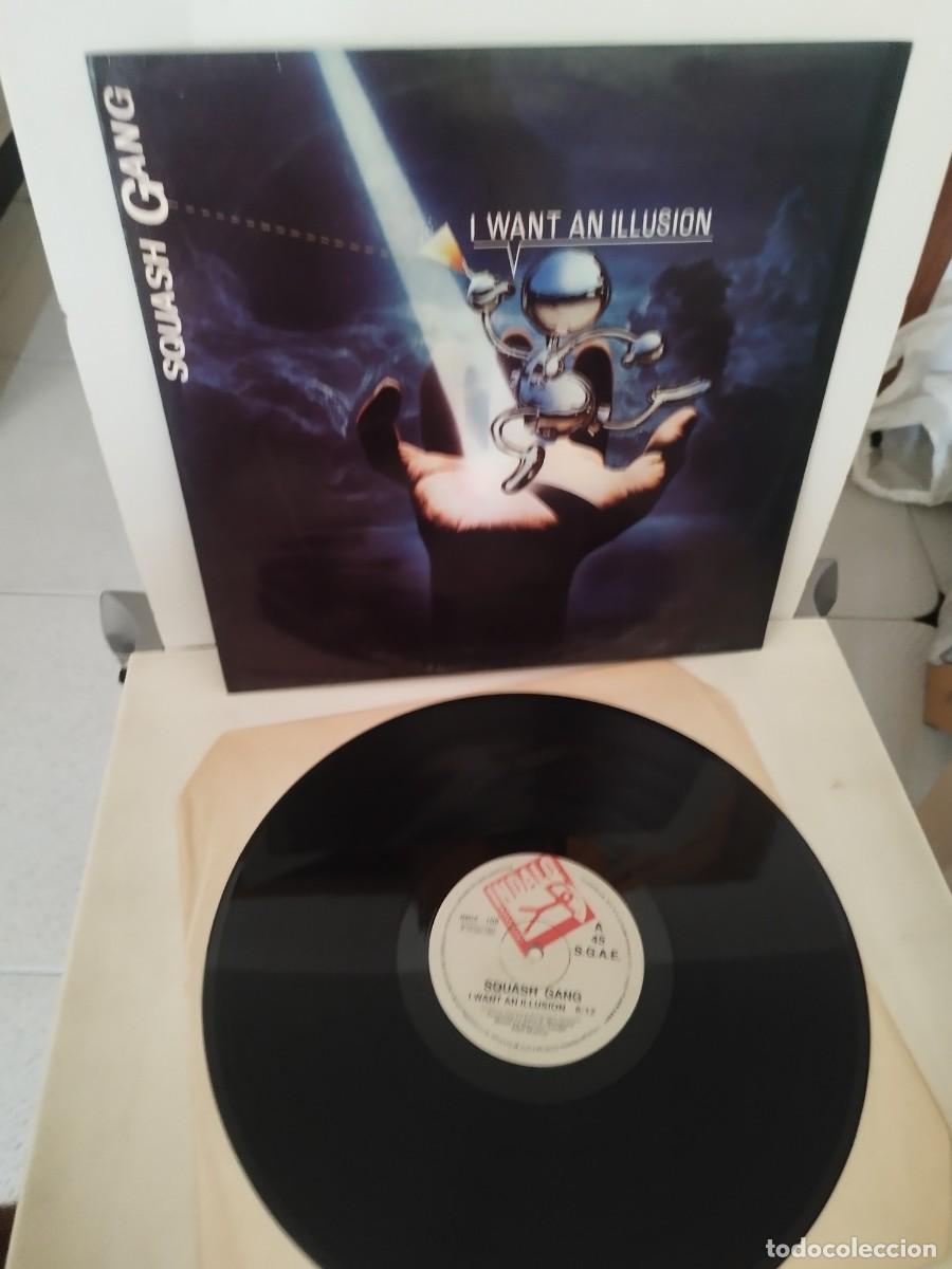 Discos de vinilo: Squash Gang &ndash; I Want An Illusion. Vinilo maxi single.