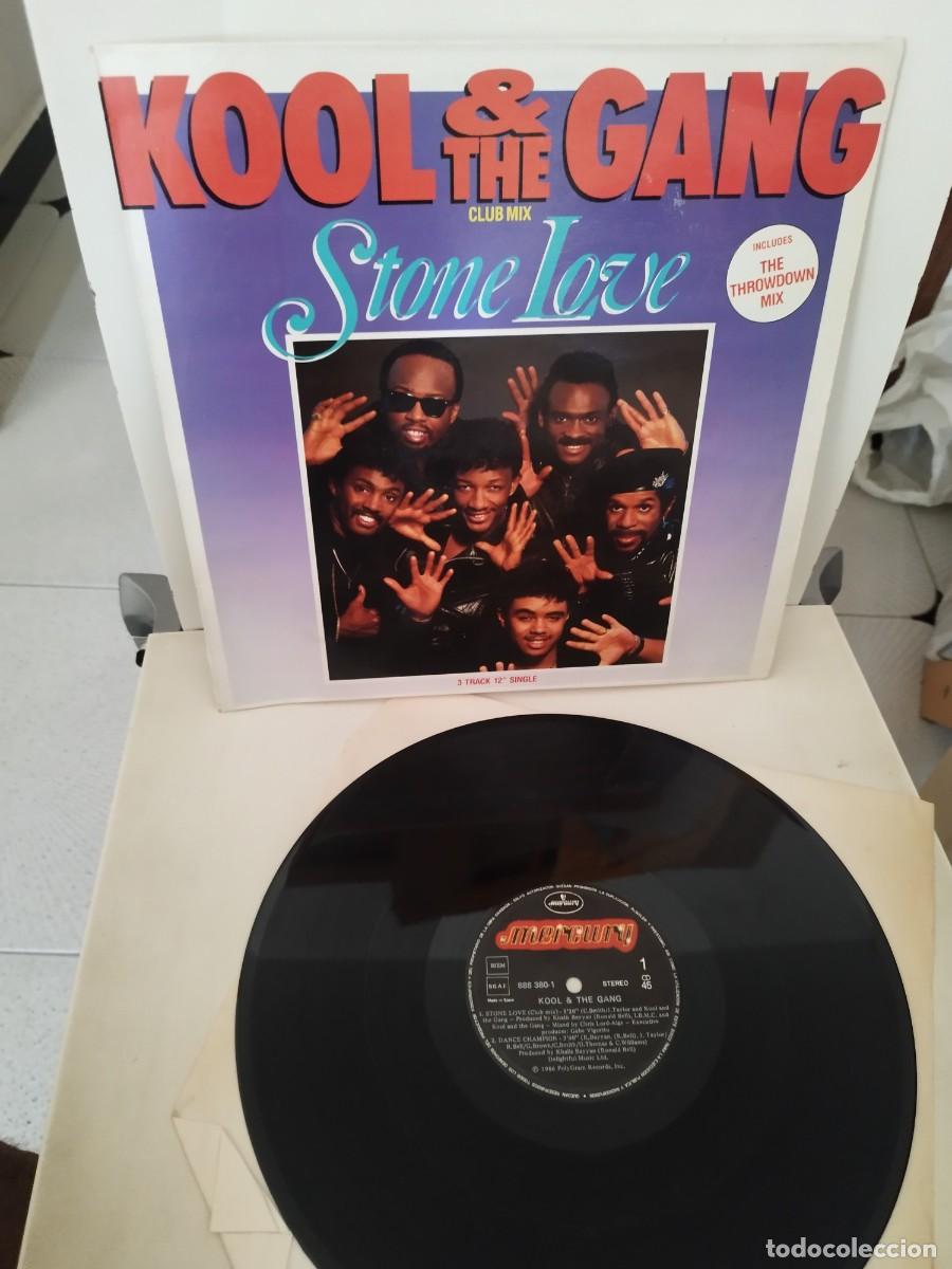 Discos de vinilo: Kool & The Gang &ndash; Stone Love. Vinilo maxi single.