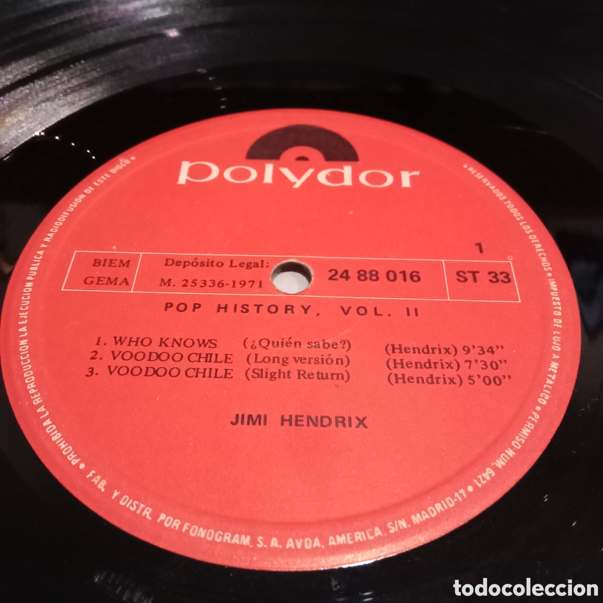 Discos de vinilo: JIMI HENDRIX - POP HISTORY VOL 2 - LP DOBLE GATEFOLD - Foto 6