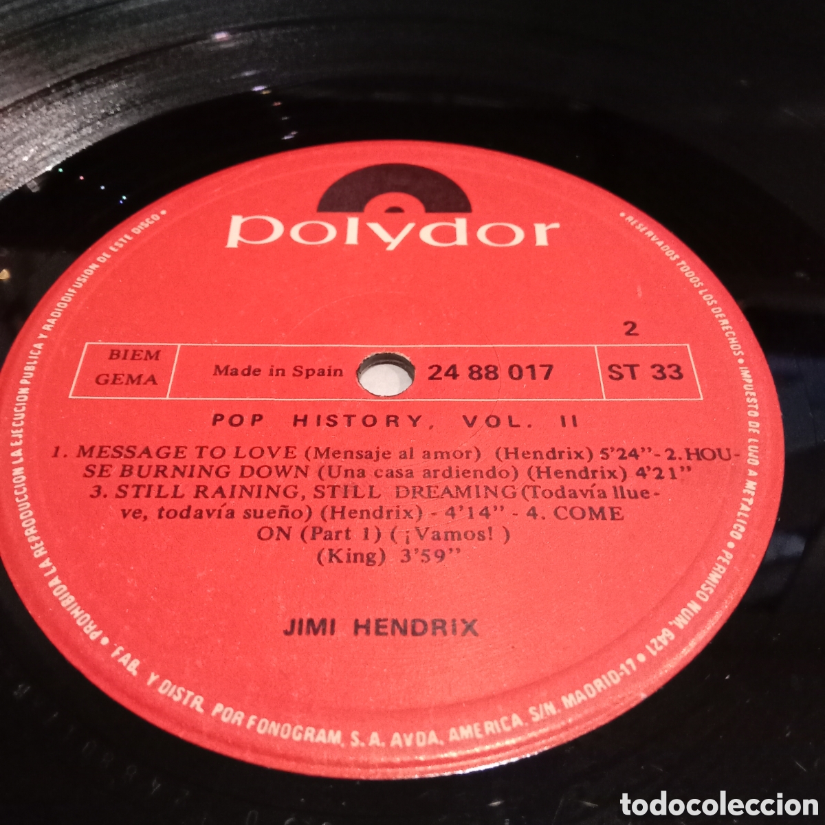 Discos de vinilo: JIMI HENDRIX - POP HISTORY VOL 2 - LP DOBLE GATEFOLD - Foto 9