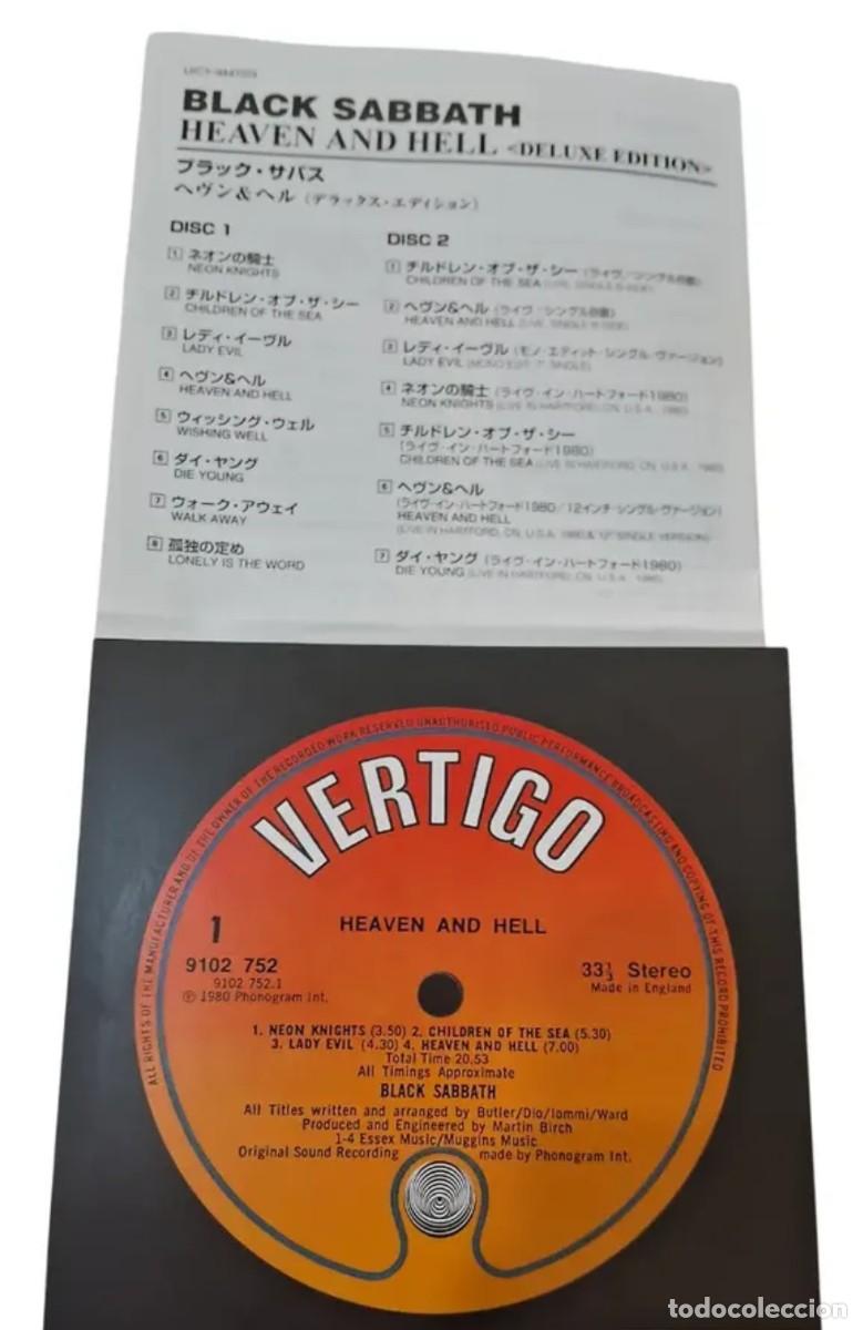 Discos de vinilo: Black Sabbath - Heaven And Hell Mini Lp - 2 Cds Jap. - Foto 4