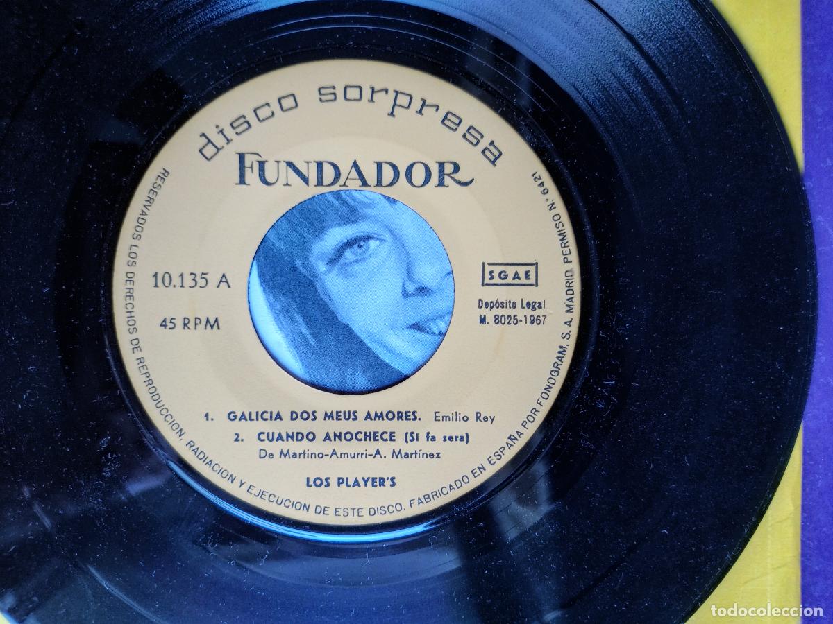 Discos de vinilo: Los Player's &lrm;&ndash; Galicia Dos Meus Amores +3 - EP FUNDADOR 1967 - POP BEAT 60'S -