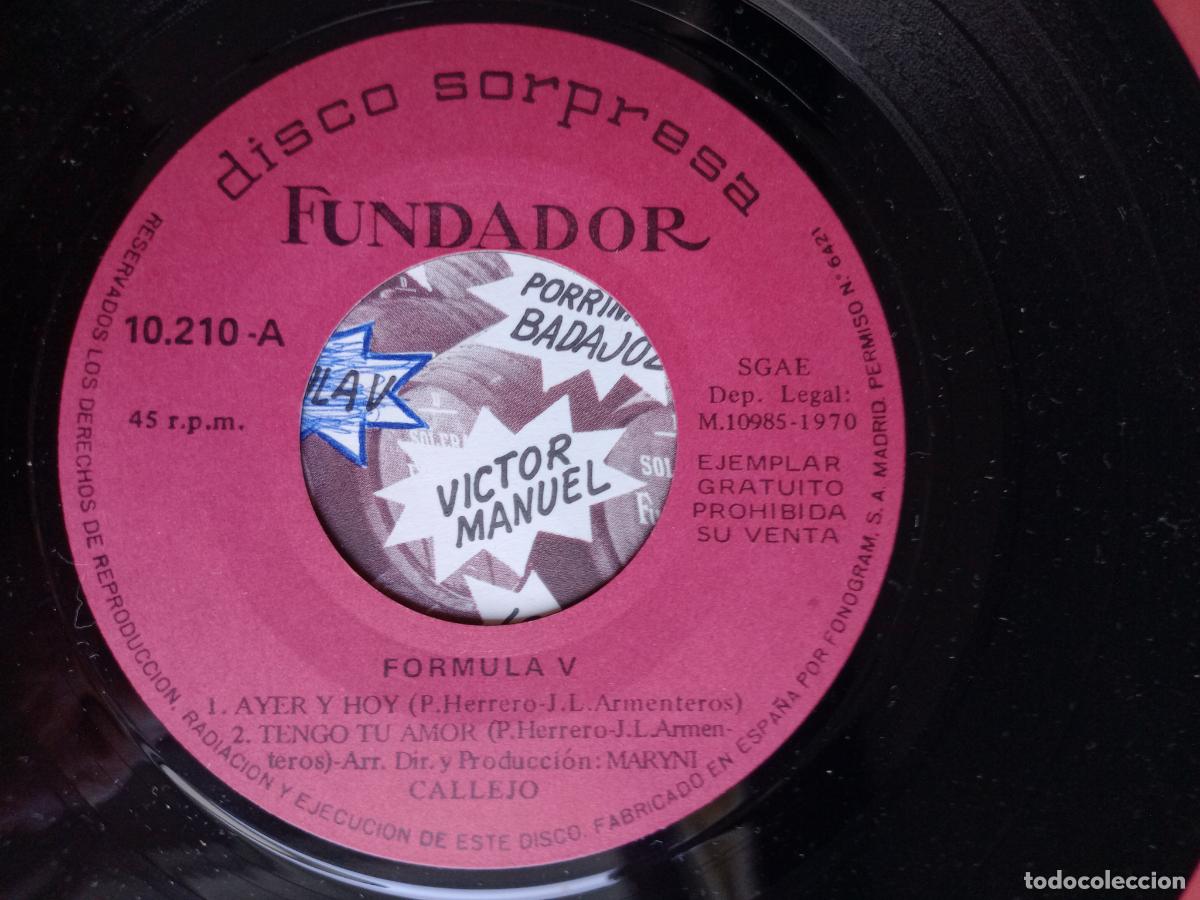 Discos de vinilo: Formula V &ndash; Ayer Y Hoy / CUENTAME / TENGO TU AMOR / SOLO SI TI - EP FUNDADOR 1970 - POP 70'S