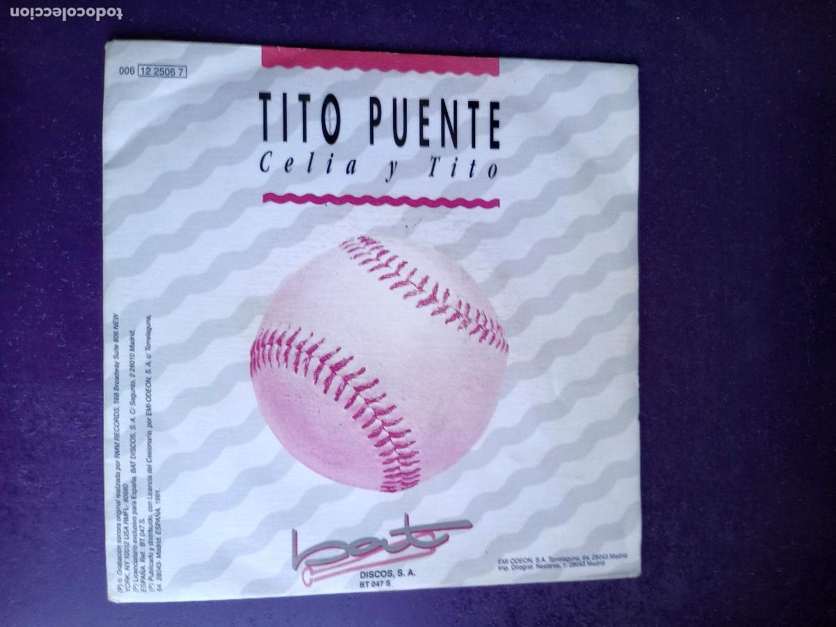 Discos de vinilo: Tito Puente &ndash; Celia Y TIto - Sg BAT 1991 - LATIN CUBA SALSA