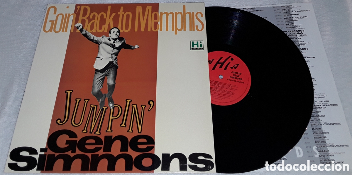 Discos de vinilo: LP - JUMPIN' GENE SIMONS - GOIN' BACK TO MEMPHIS - 1&deg; EDICI&Oacute;N MADE IN UK 1987