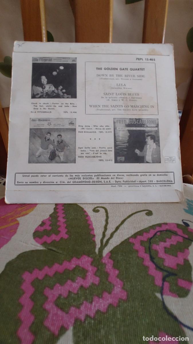 Discos de vinilo: THE GOLDEN GATE QUARTET-EP DOWN BY THE RIVER SIDE +3 - Foto 2