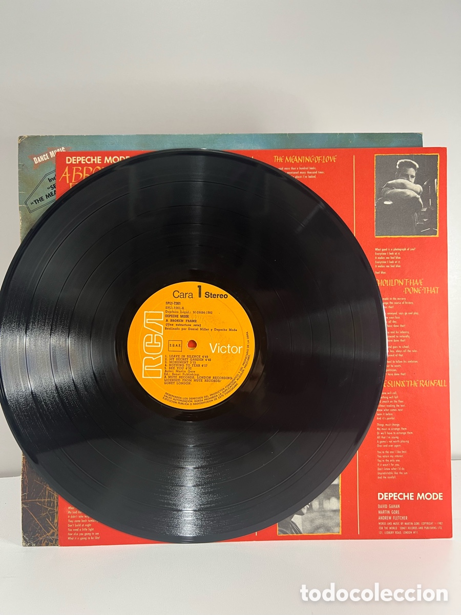 Discos de vinilo: DEPECHE MODE (LP) A BROKEN FRAME A&Ntilde;O 1982 &ndash; HOJA CON LETRAS - Foto 3