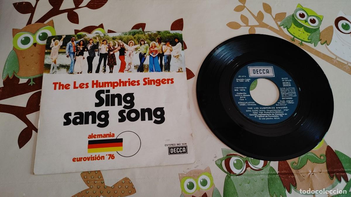 Discos de vinilo: THE LES HUMPHRIES SINGERS-SINGLE SING SANG SONG