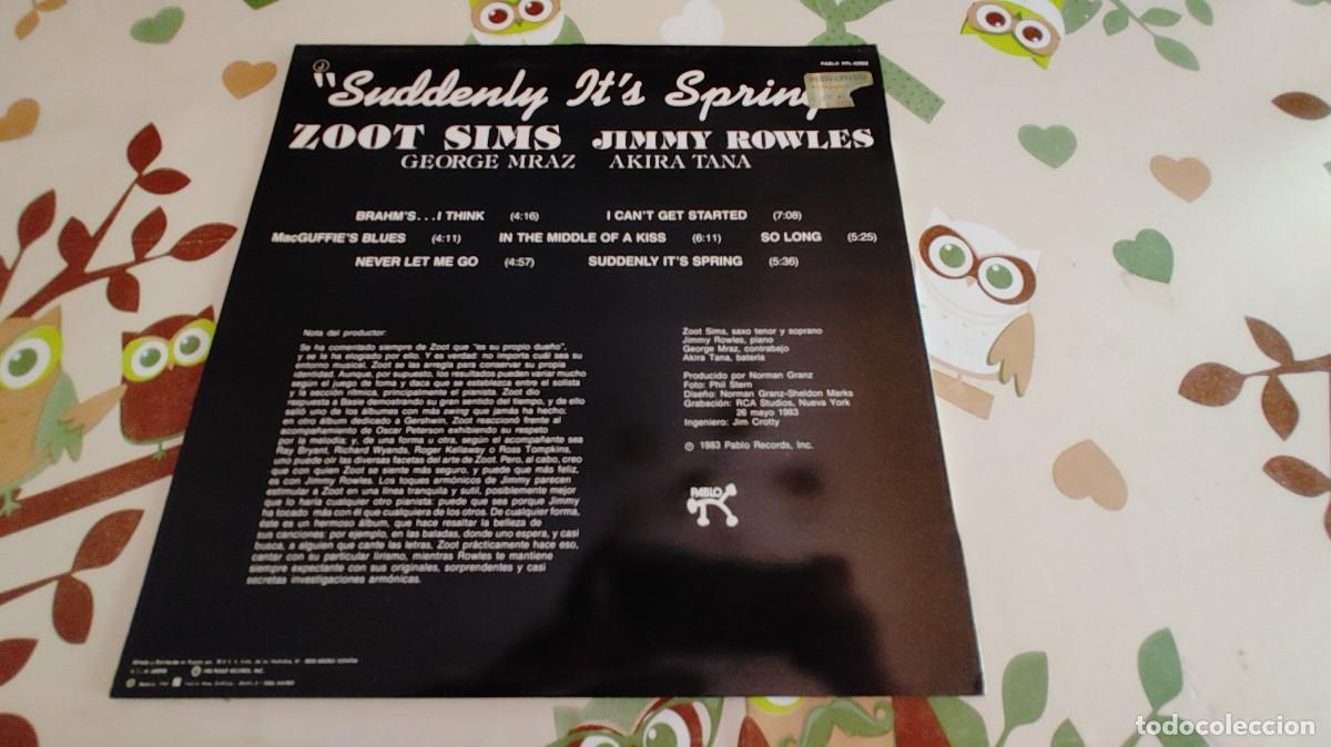 Discos de vinilo: ZOOT SIMS-LP SUDDENY I&acute;TS SPRING-NUEVO - Foto 2