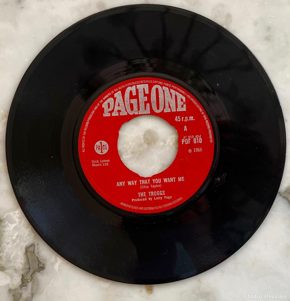 Discos de vinilo: THE TROGGS. ANY WAY THAT YOU WANT / 66-5-4-3-2-1. SINGLE ORIGINAL UK 1966