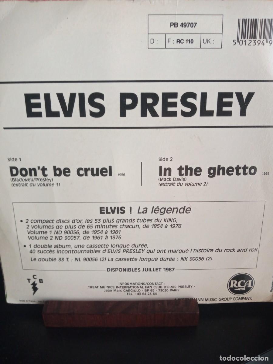 Discos de vinilo: ELVIS PRESLEY - DONT BE CRUEL - SINGLE. - Foto 2