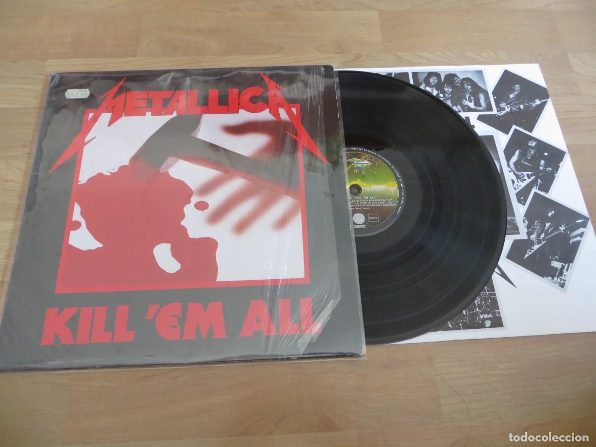 Discos de vinilo: Metallica - Kill 'Em All (LP, Album) 1991 SPAIN- conserva plastico original de fabrica !!!!! VERTIGO