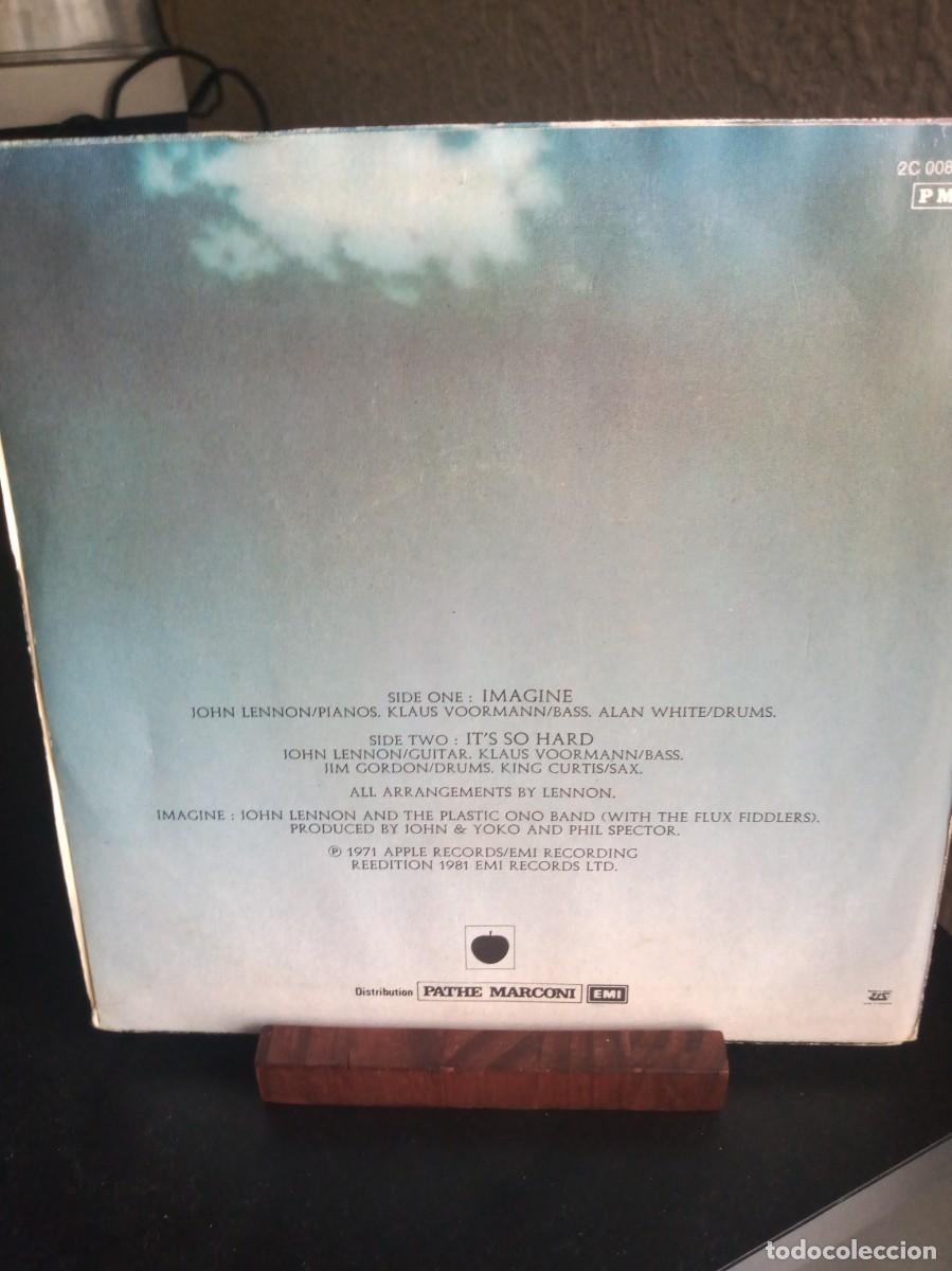 Discos de vinilo: JOHN LENNON - IMAGINE - SINGLE. - Foto 2