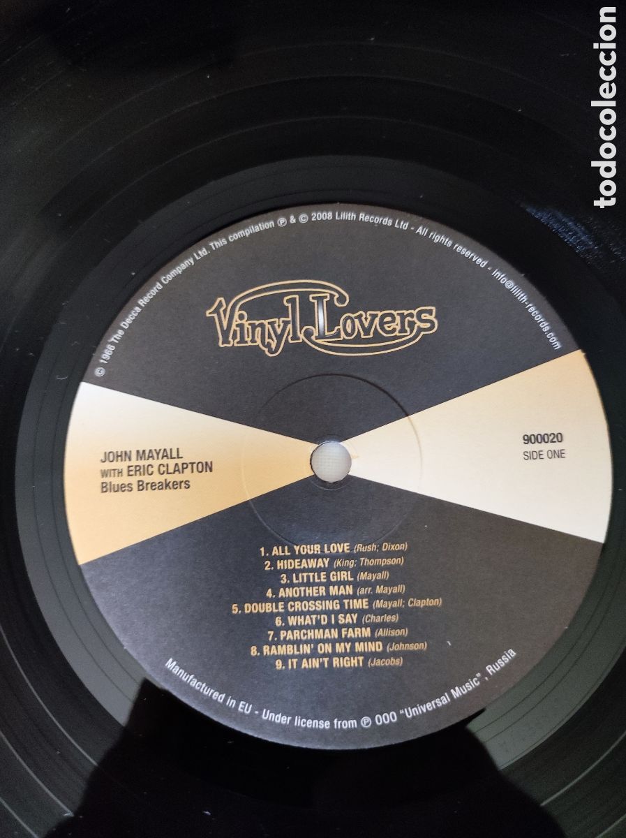 Discos de vinilo: JOHN MAYALL & BLUES BREAKERS WITH ERIC CLAPTON - Foto 4