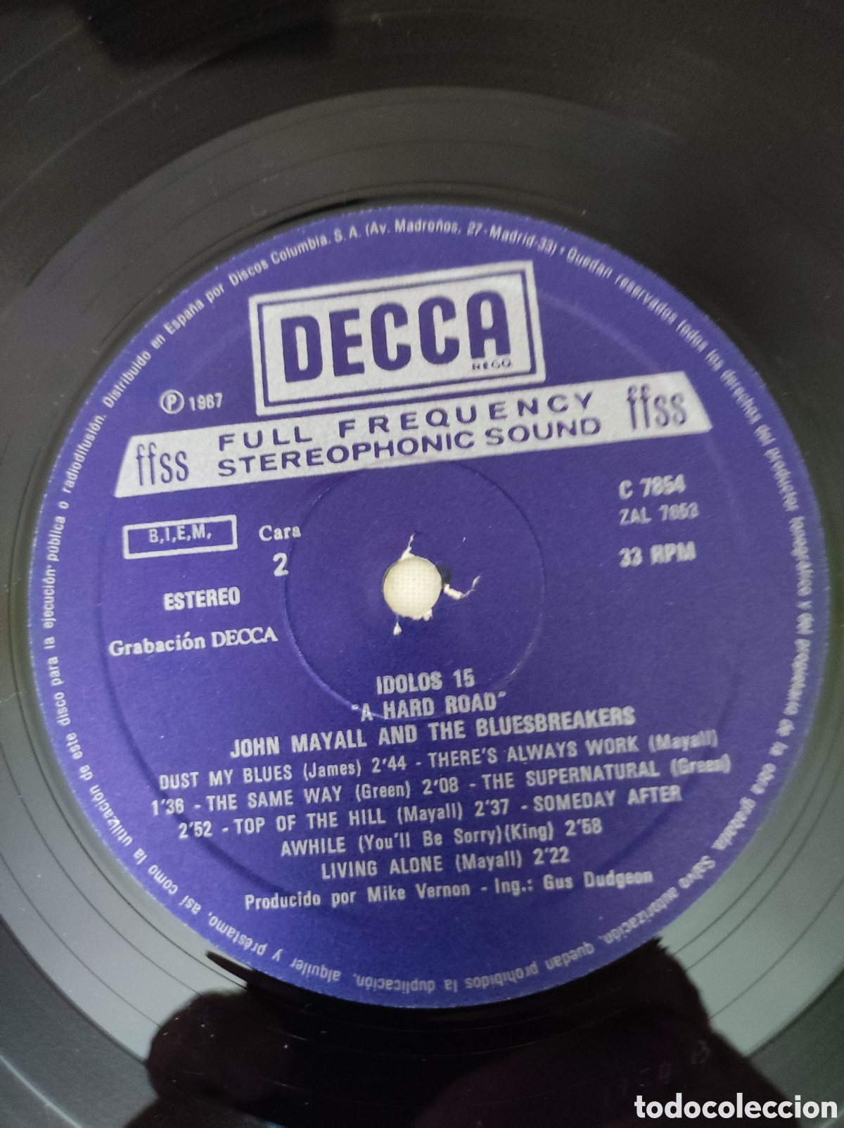 Discos de vinilo: JOHN MAYALL & THE BLUESBREAKERS - A HARD ROAD / CRUSADE - Foto 4