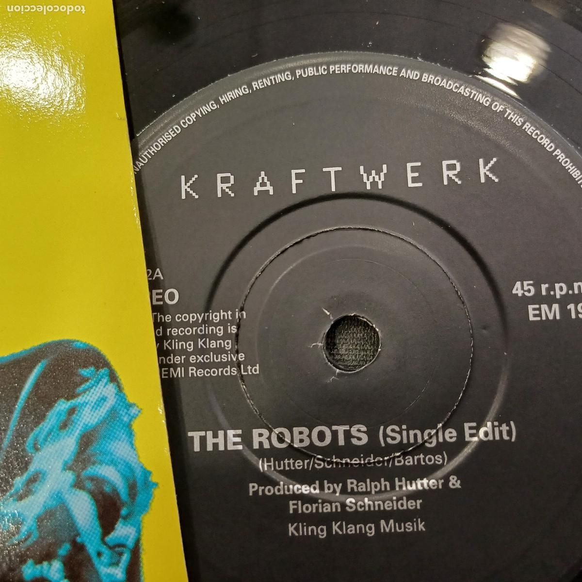 Discos de vinilo: KRAFTWERK/THE ROBOTS/SINGLE. - Foto 2