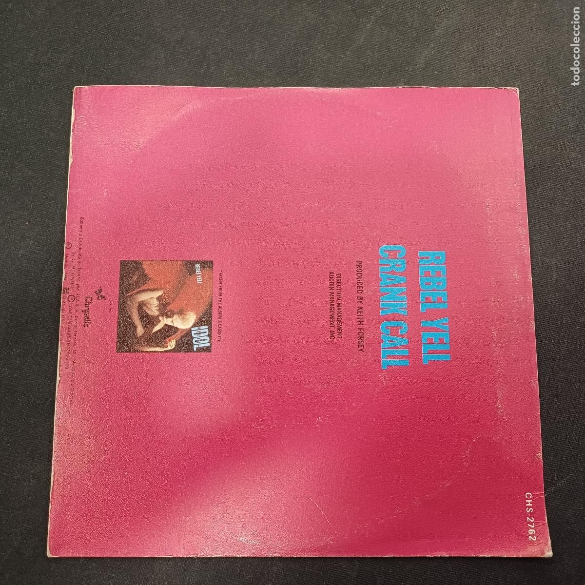 Discos de vinilo: BILLY IDOL/REBEL YELL/SINGLE. - Foto 3