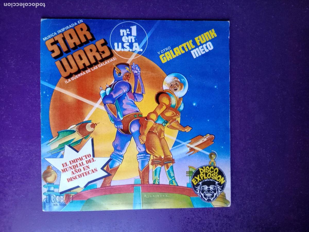 Discos de vinilo: Meco &ndash; Star Wars Theme - Sg RCA 1977 - DISCO ELECTRONICA - MUY POCO USO