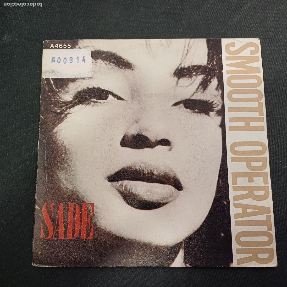 Discos de vinilo: SADE/SMOOTH OPERATOR/SINGLE PROMOCIONAL.