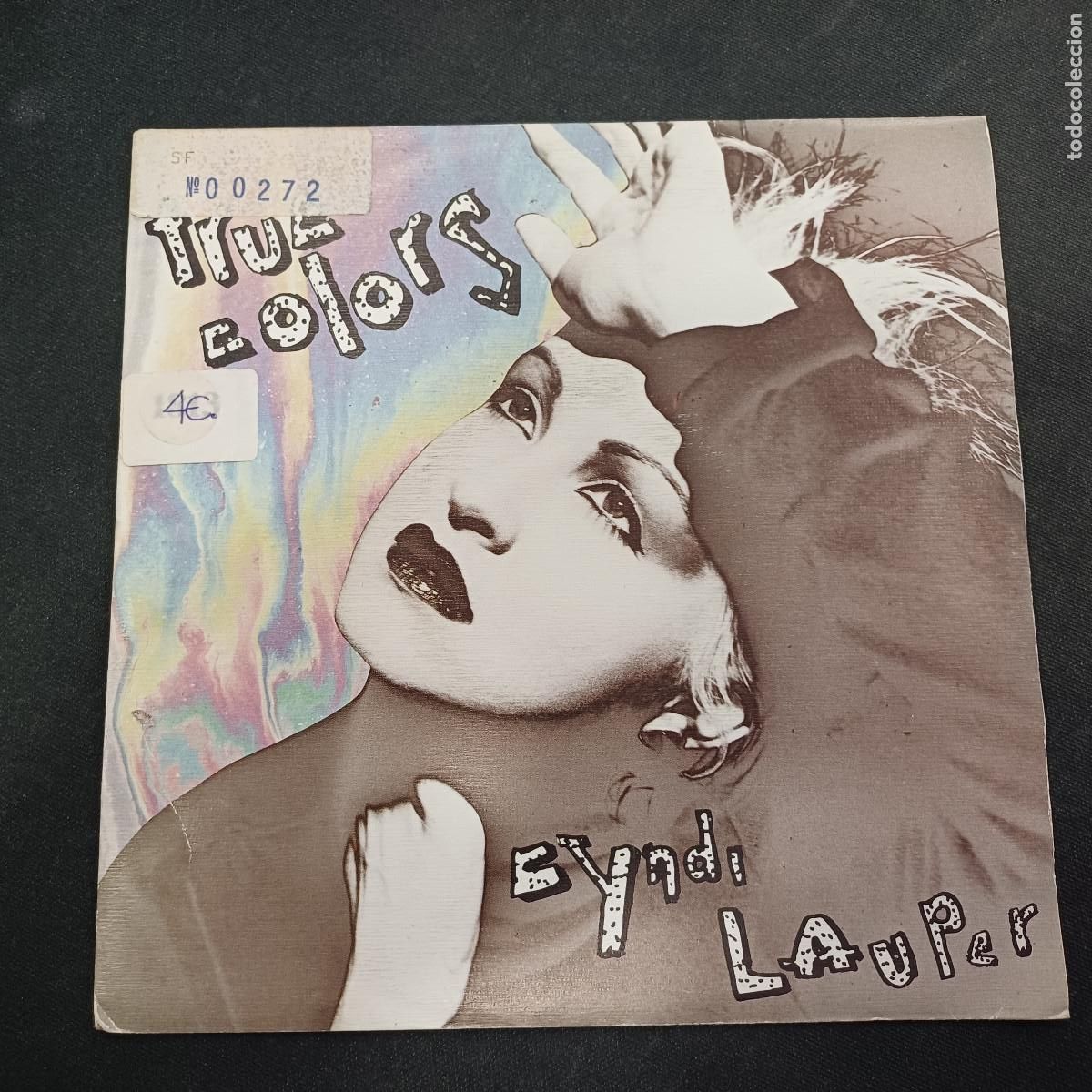 Vinyl records: CYNDI LAUPER/TRUE COLORS/SINGLE PROMOCIONAL.