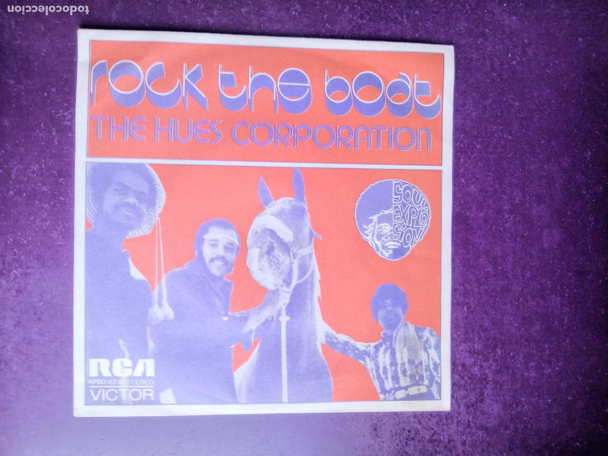 Discos de vinilo: The Hues Corporation &ndash; Rock The Boat - Sg RCA 1974 - DISCO SOUL FUNK