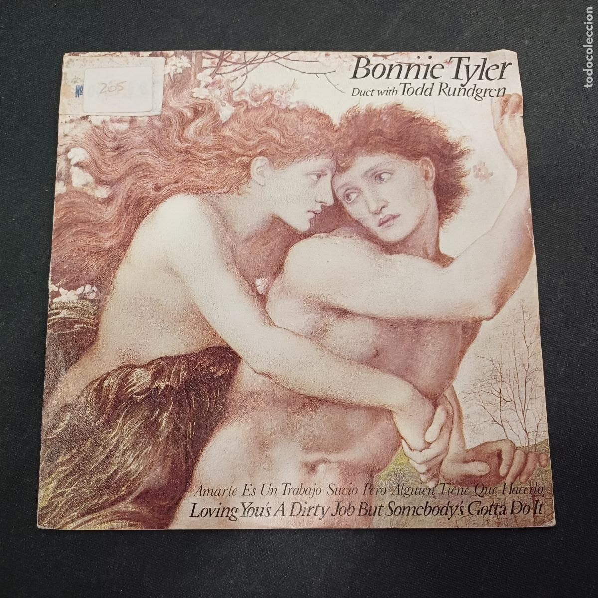 Vinyl records: BONNIE TYLER/LOVING YOU'S A DIRTY JOB BUT SOMEBODY'S/SINGLE PROMOCIONAL.