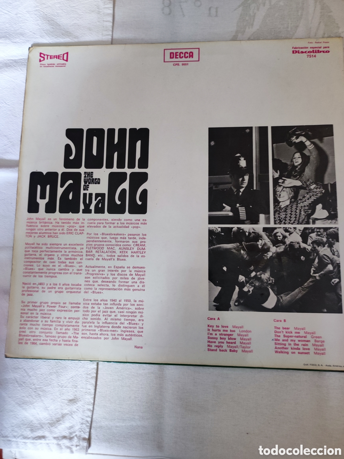 Discos de vinilo: JOHN MAYALL - THE WORLD OF... - Foto 2