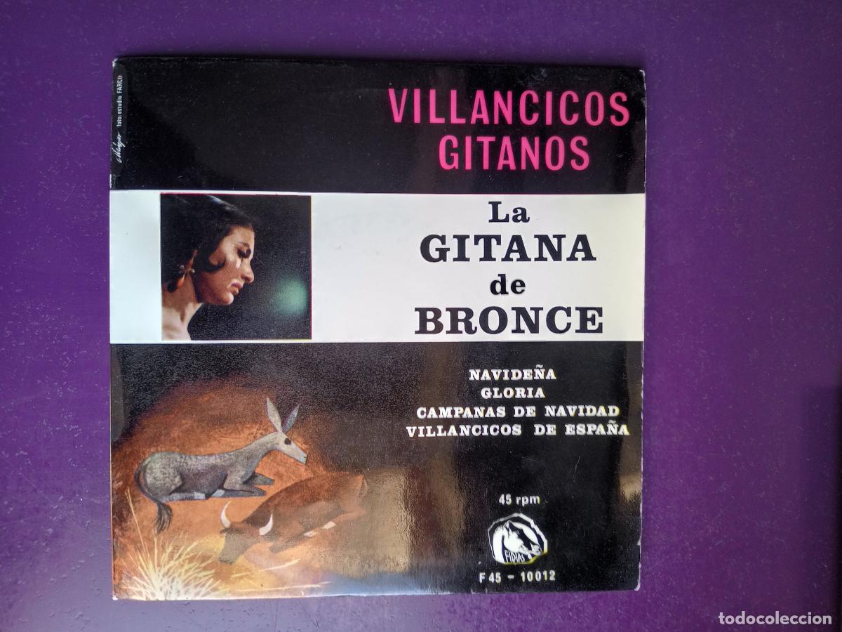 Discos de vinilo: LA GITANA DE BRONCE - EP FIDIAS 1966 - VILLANCICOS GITANOS - RUMBAS POP, RUMBA FLAMENCA,
