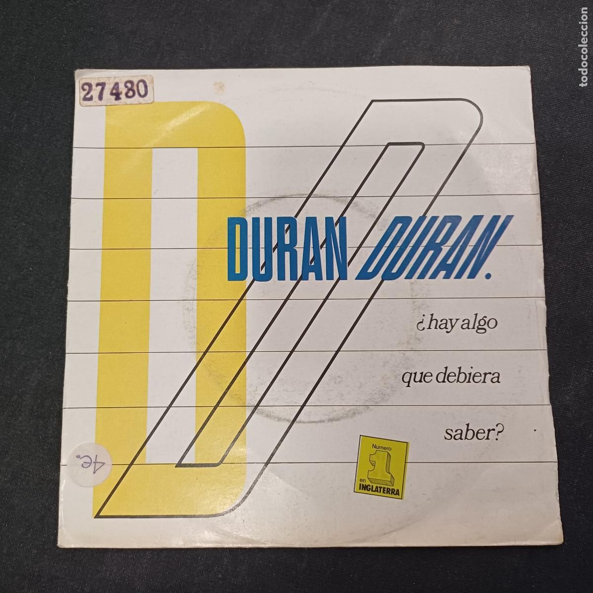 Discos de vinilo: DURAN DURAN/HAY ALGO QUE DEBIERA SABER/SINGLE PROMOCIONAL.