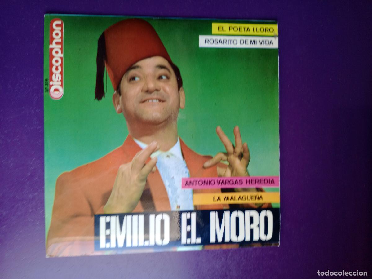 Discos de vinilo: EMILIO EL MORO EP DISCOPHON 1964 - ANTONIO VARGAS HEREDIA / EL POETA +2, rumbas y cachondeo, humor