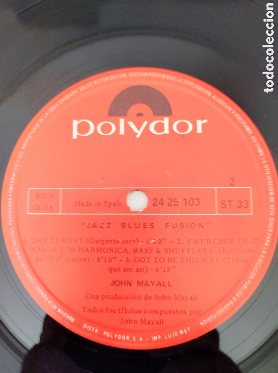 Discos de vinilo: JOHN MAYALL - JAZZ BLUES FUSION - Foto 4