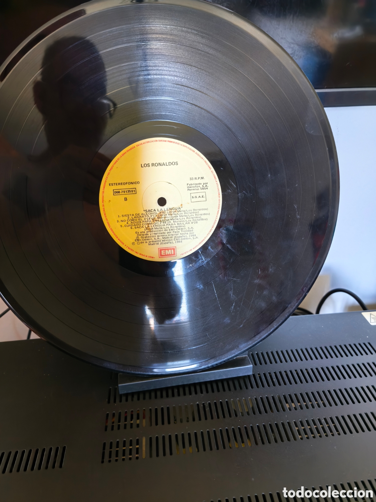 Discos de vinilo: Los Ronaldos: Saca La Lengua LP 1988 - Foto 5