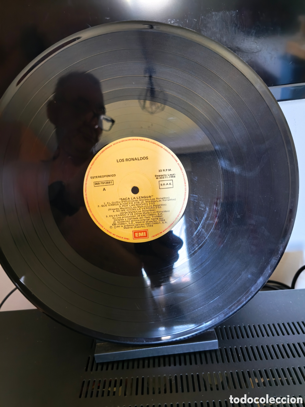 Discos de vinilo: Los Ronaldos: Saca La Lengua LP 1988 - Foto 7